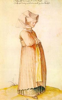 阿爾弗雷德 丟勒 Nuremberg Woman Dressed for Church 阿爾弗雷德 丟勒 Nuremberg Woman Dressed for Church